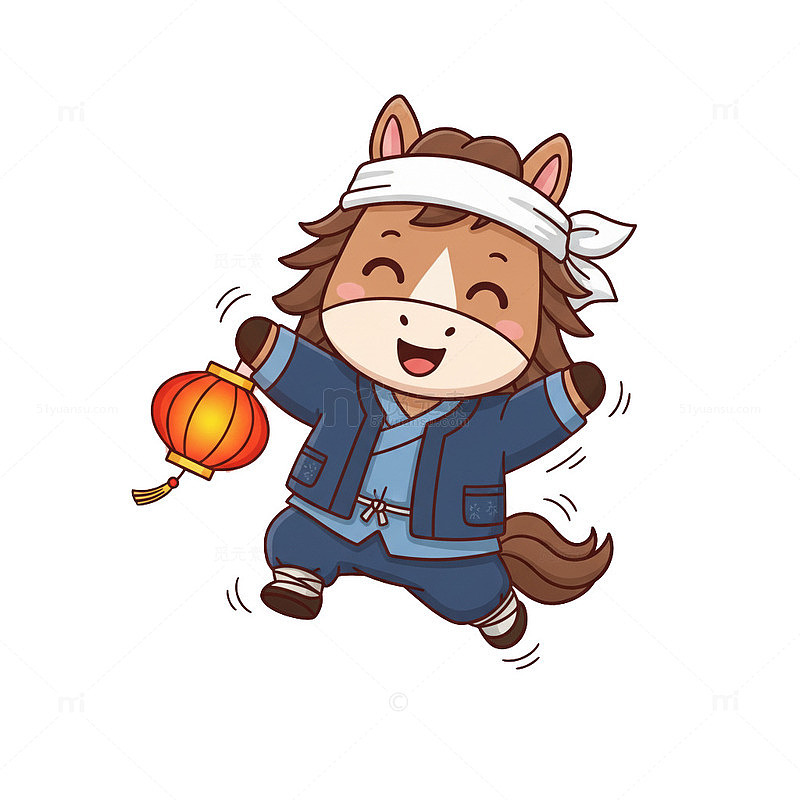 马年卡通吉祥物