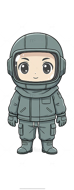 卡通宇航员形象设计素材