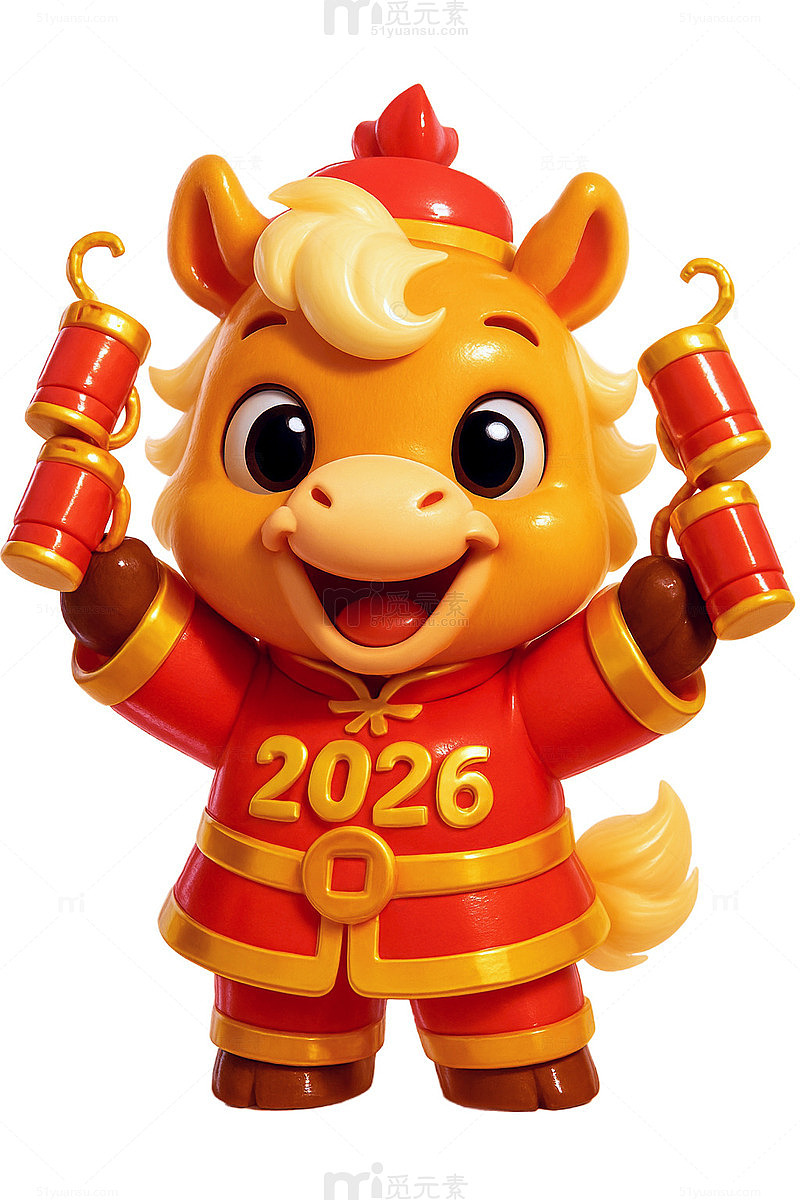 2026马年春节元旦元宵贺岁拜年元素54
