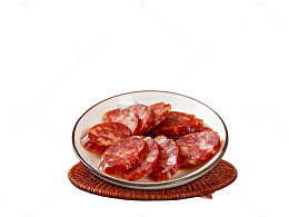 美食腊肠盘装摆盘