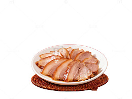 美食摄影烤鸭片摆盘