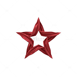红色星形装饰设计图案