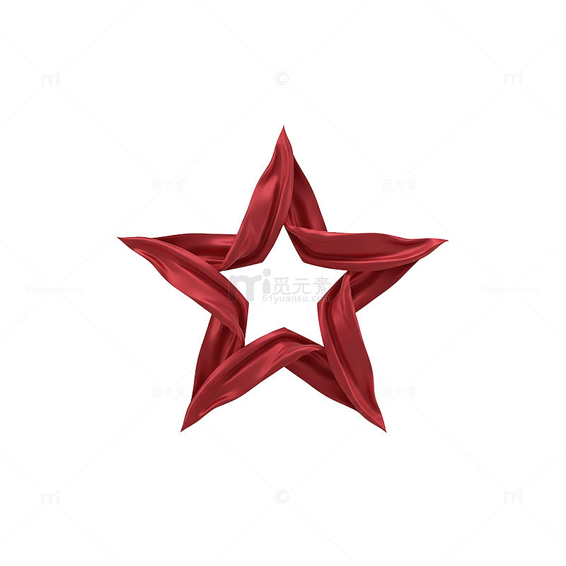 红色星形装饰设计图案