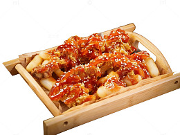 炸年糕韩式美食炸无骨鸡肉