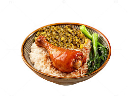 卤鸡腿饭菜肴美食