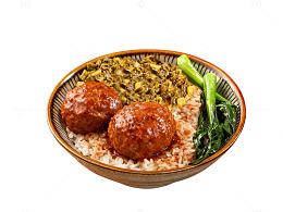红烧狮子头饭菜肴美食