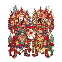 中国传统门神年画