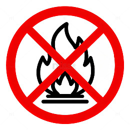 禁止明火标志