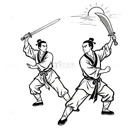 闻鸡起舞免抠元素