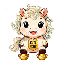 马年马儿恭喜发财插图