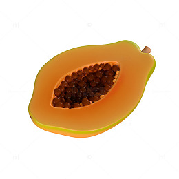 卡通木瓜3D模型