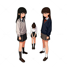 反对校园欺凌插画