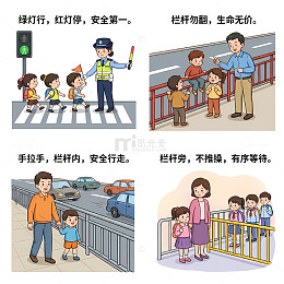 交通安全教育漫画素材