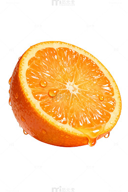 新鲜橙子特写摄影