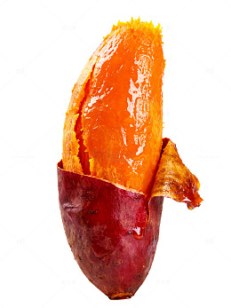 烤红薯美食特写摄影图片