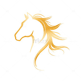 2026创意马年金色马主题