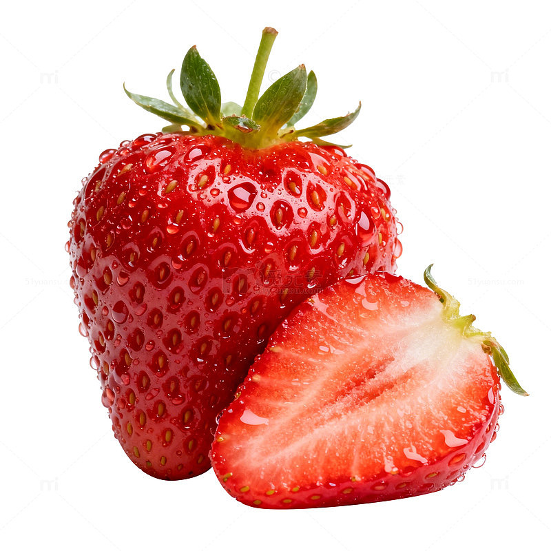 新鲜红草莓摄影图片