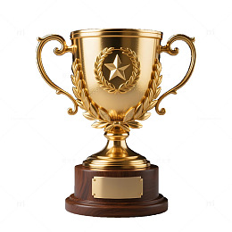 金色奖杯荣誉奖品