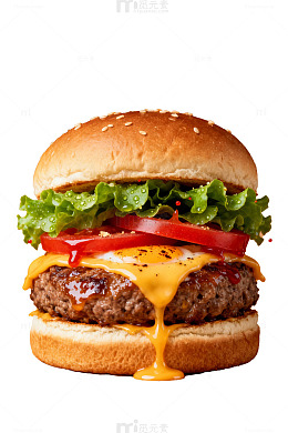 美味汉堡美食摄影
