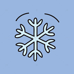 简约风雪花图案设计元素