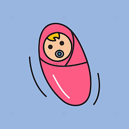 卡通婴儿插画素材