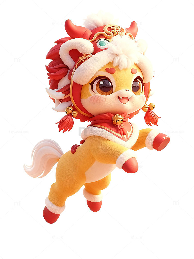 2026年贺春新年过年马年卡通马-04