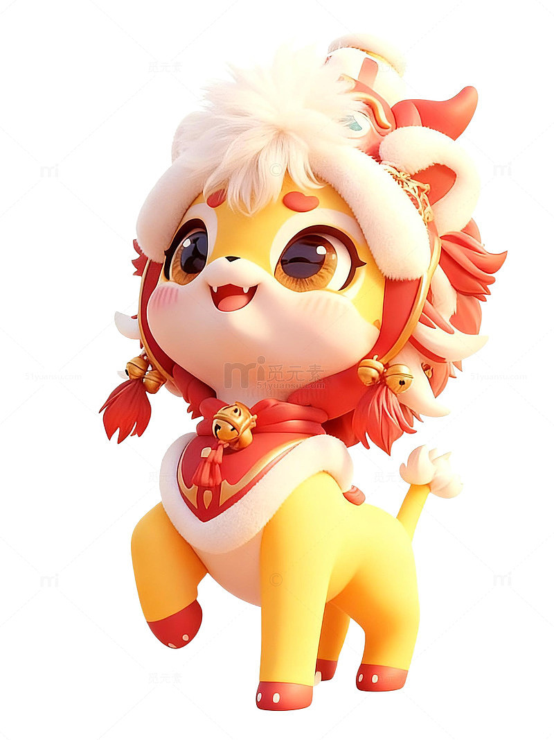 2026年贺春新年过年马年卡通马-03