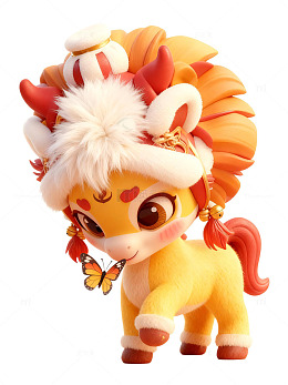 2026年贺春新年过年马年卡通马-01