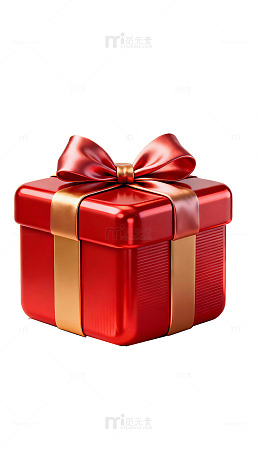 红色礼盒节日礼物