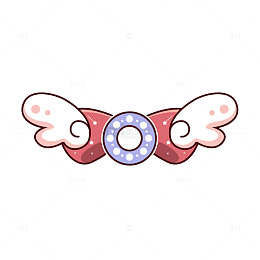 卡通可爱蝴蝶结