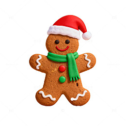 姜饼人圣诞装饰饼干