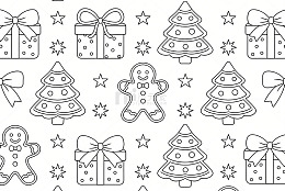 圣诞元素包装图案