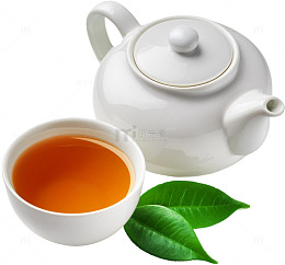 简约白色茶具茶叶插图