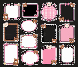 卡通小熊边框设计素材