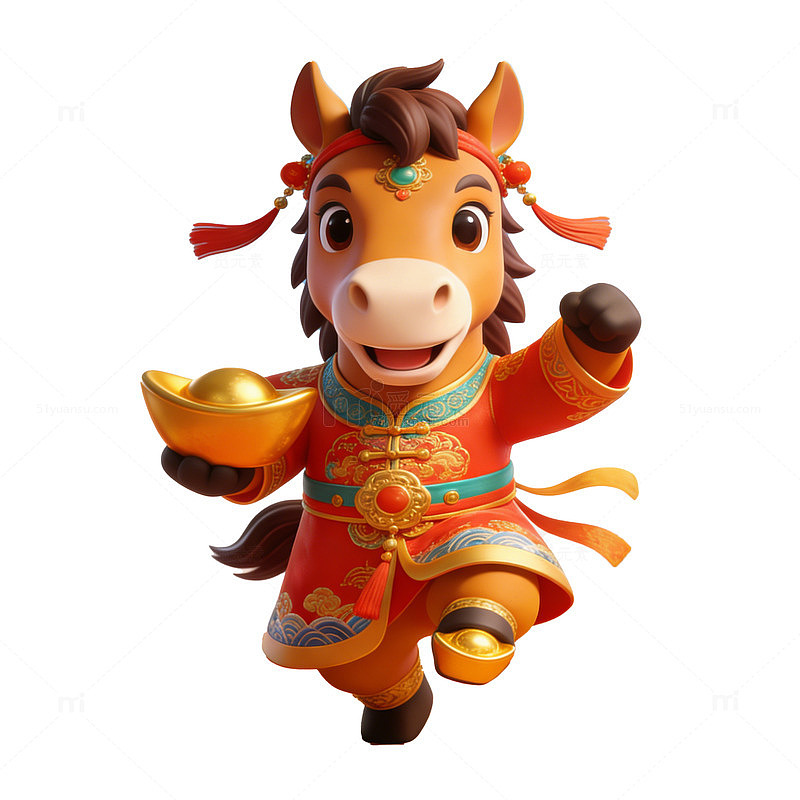 喜庆马年卡通形象