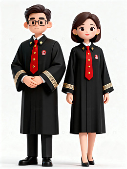 3D法官人物形象