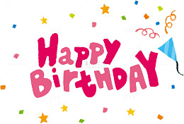 生日快乐庆祝彩带气球图案