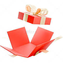 节日红色礼物盒