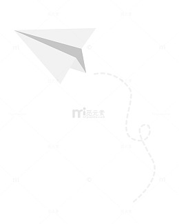 手绘纸飞机卡通造型