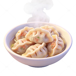 热气腾腾的饺子
