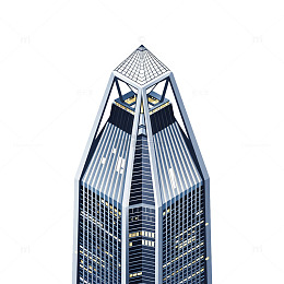 现代高楼建筑矢量图