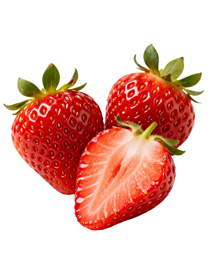 新鲜草莓特写展示图片