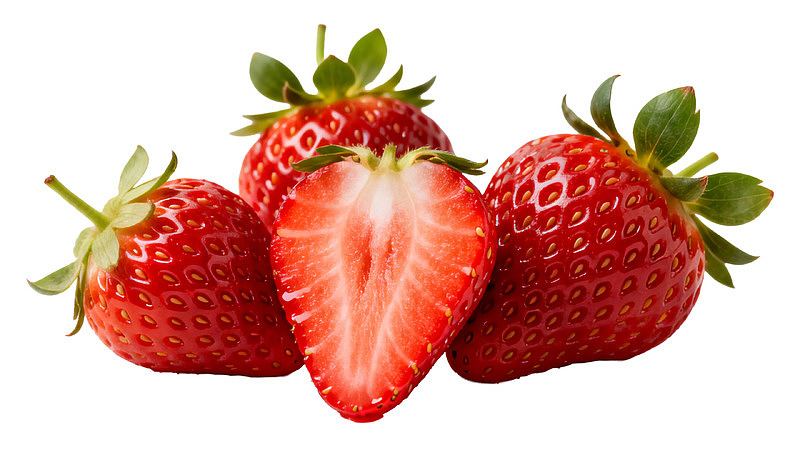 新鲜草莓特写展示图片