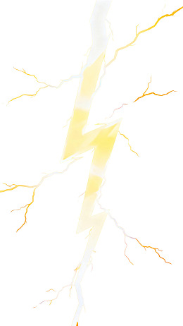 黄色闪电白色背景的抽象图案