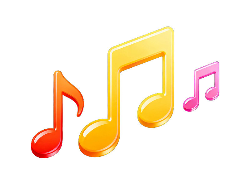 彩色音乐符号图标图片