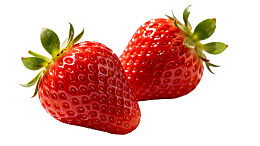 新鲜红草莓特写图片