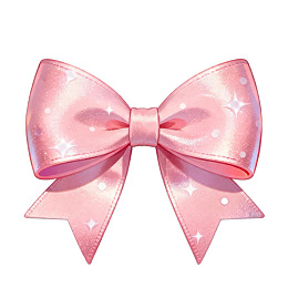 粉色丝带蝴蝶结装饰品