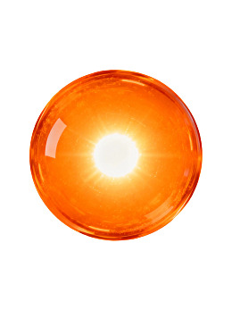 橙色球体中心发光图片