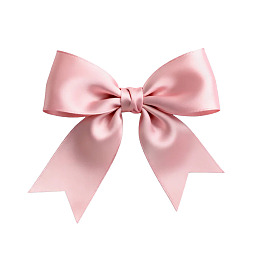粉色缎面蝴蝶结装饰图片