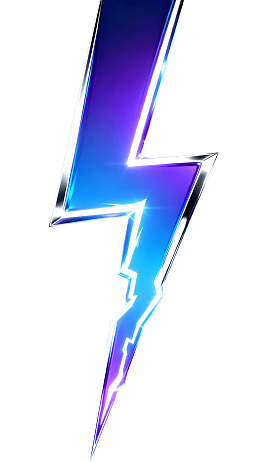 蓝色渐变闪电图案图片